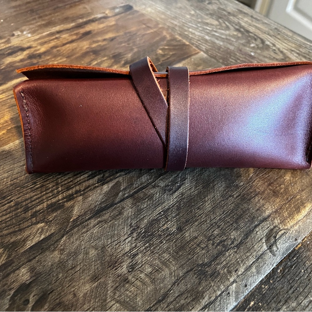 NEW Portland Leather Artisan pencil wrap cognac